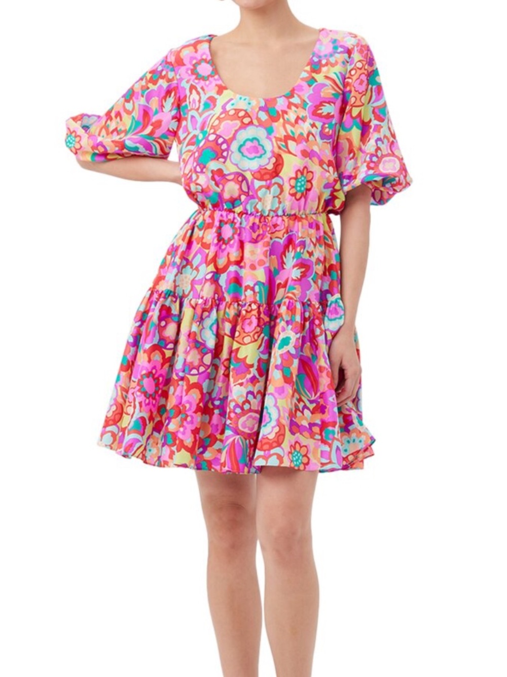 Trina Turk Bara 2 Silk Dress In Multi
